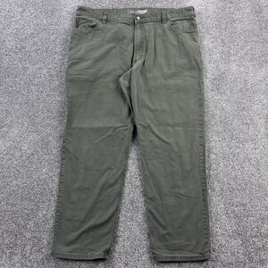 Vintage Y2K Carhartt Carpenter Pants Mens‎ 42x32 Green Heavy Canvas Rugged Relax